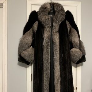 Mink Fox Fur Coat